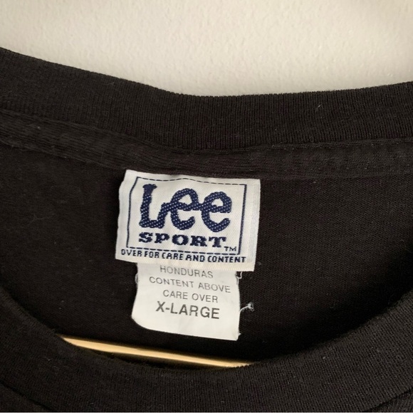 Vtg 90s 2000s Lee Sport Detroit Red Wings hockey cursive short sleeve tshirt - Picture 4 of 5